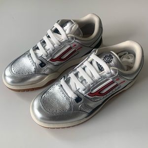 BALLY Metallic Effect Silver Sneakers Men